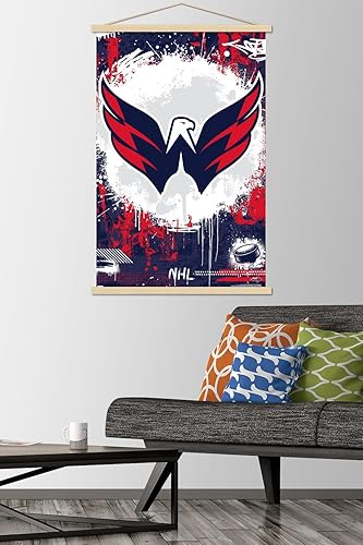Miniatura 2 de Trends International NHL Washington Capitals - Maximalist Logo 23 Wall Poster with Magnetic Frame