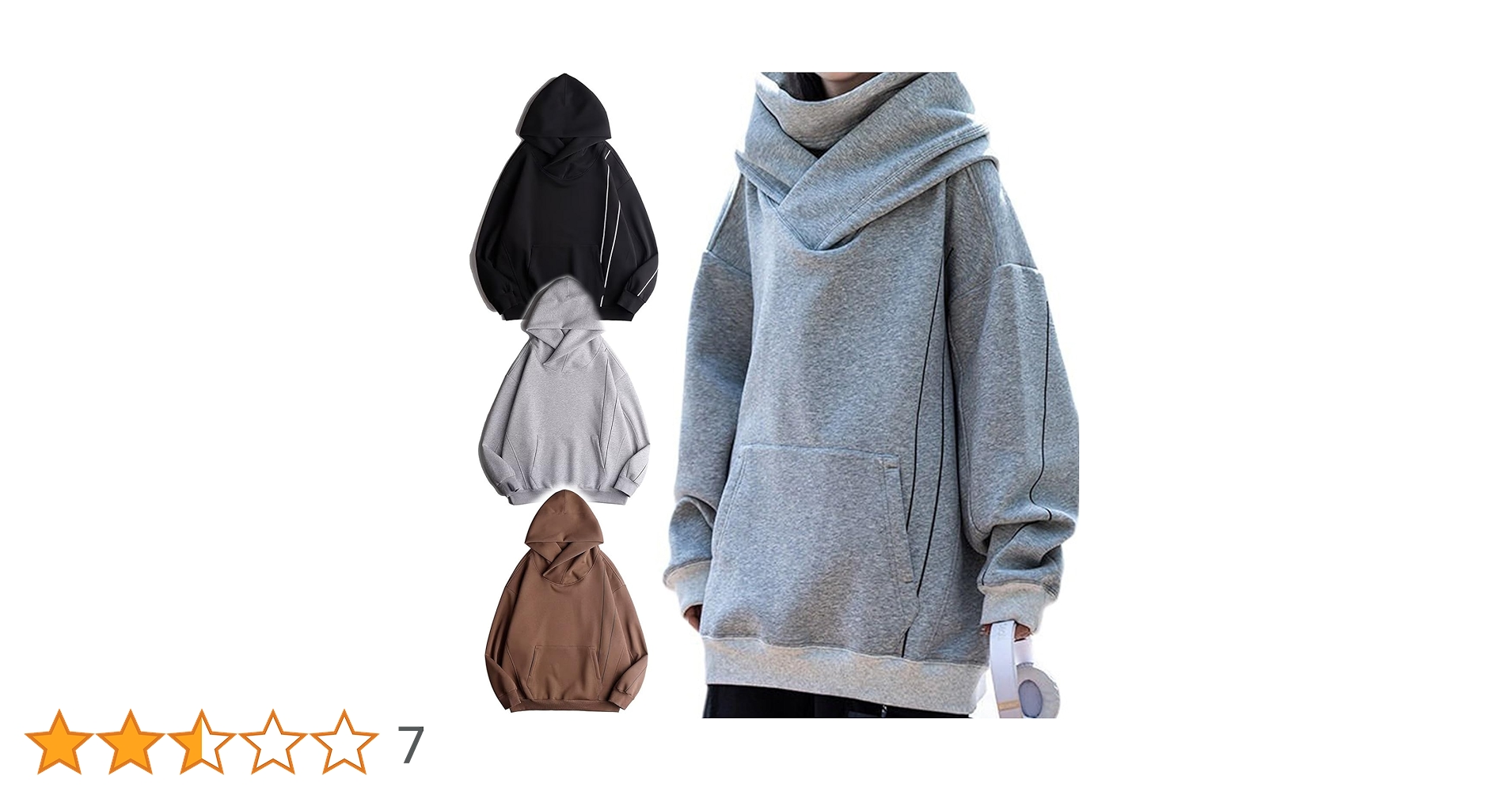 Amazon.co.jp: パーカー メンズ 大きいサイズ ボリュームネック