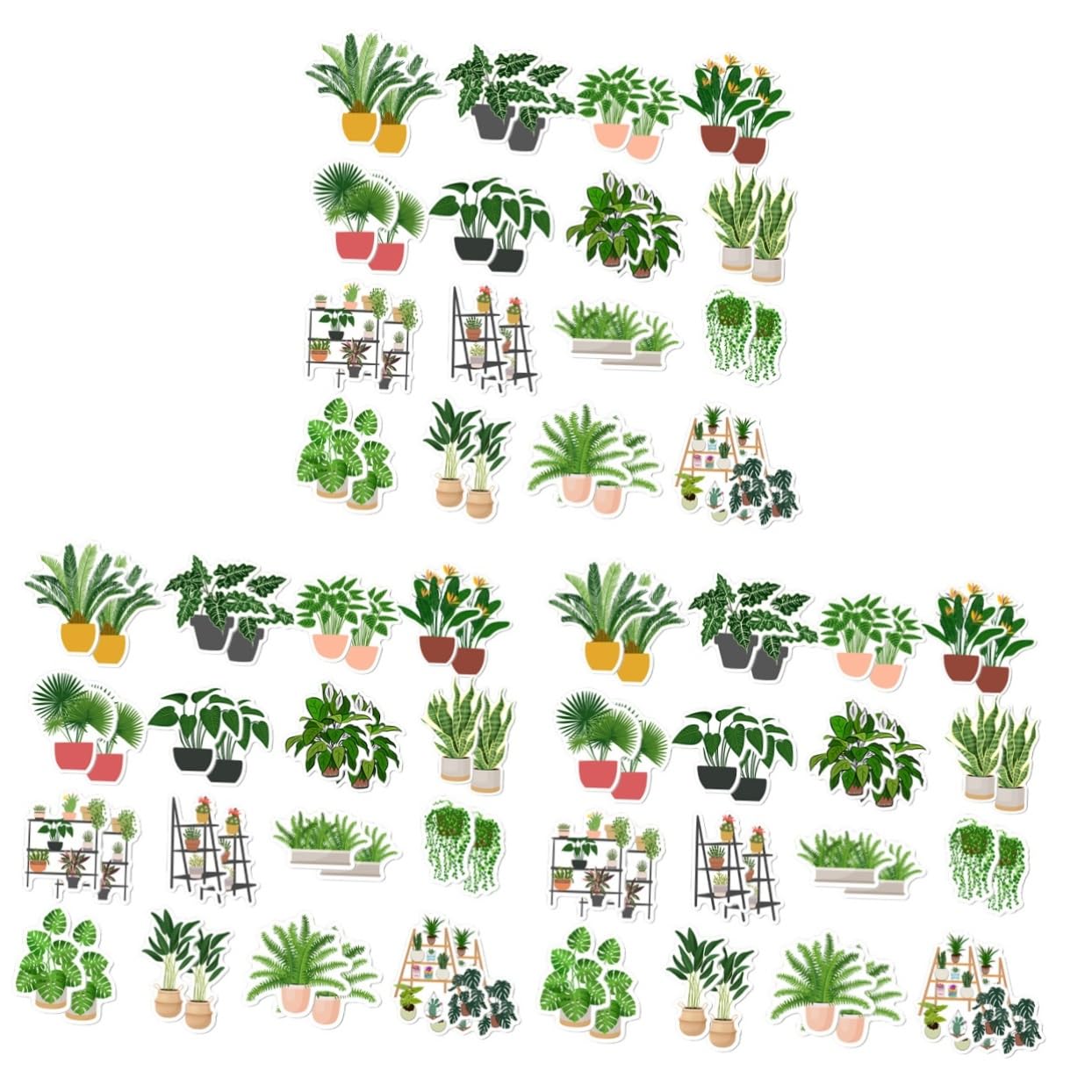 HANABASS 3 Ensembles Magnets Décoratifs pour Réfrigérateur Forme De Plantes Autocollants De Bonsai pour Décoration De Cuisine Et Murale Aimants Magnétiques Pratiques Et 32 Pièces * 3