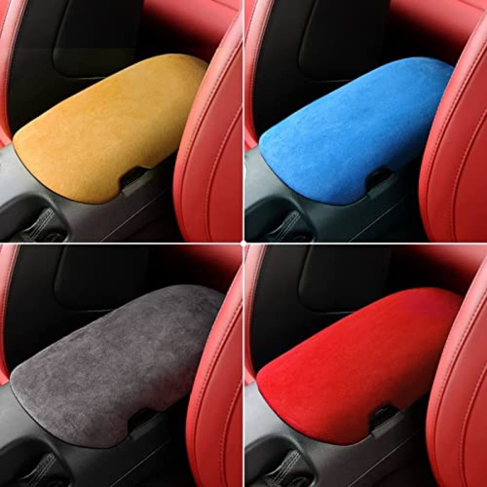Samochód pasuje do Ford Mustang 2015-2018 2019 2020 pokrowiec na podłokietnik panel naklejka dekoracja listwy wykończeniowe akcesoria do wnętrza samochodu, D