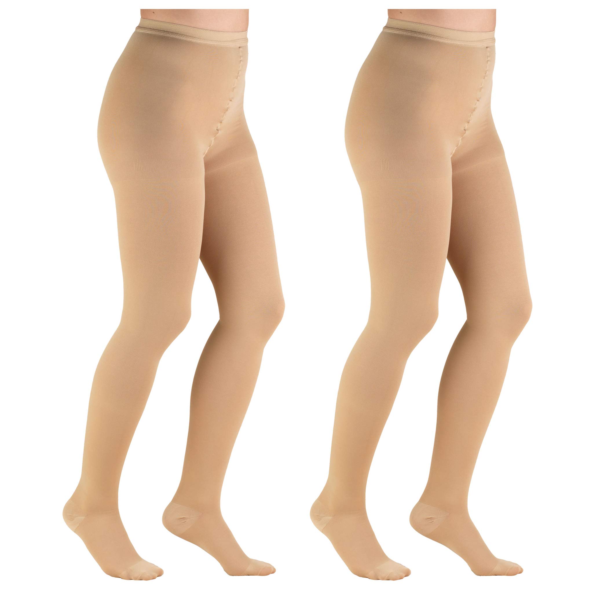 Truform 20-30 mmHg Kompressionsstrumpfhose, Beige, zierlich, 2 Stück