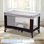 South to East Mosquito Net pour Poussette, Couverture de Poussettes Bébés avec Sac de Rangement, Filet de Mosquito Portable Respirant pour Bassinet, Siège Auto, Mini Lit bébé, Essentiels d'été pour le camping & Voyages (blancs)