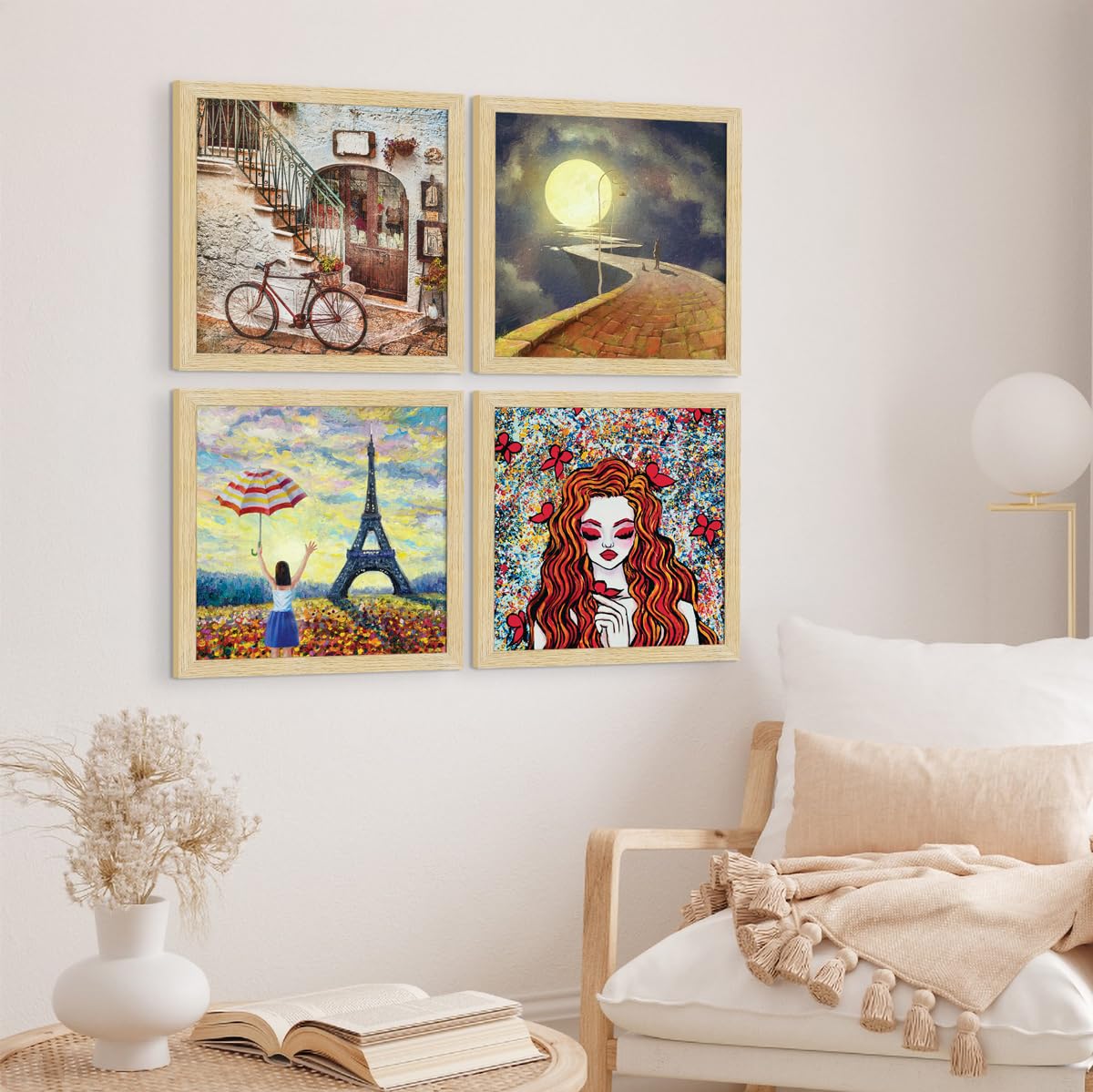 ArtX Paper Vintage Big Paintings For Wall Decoration, Wall
