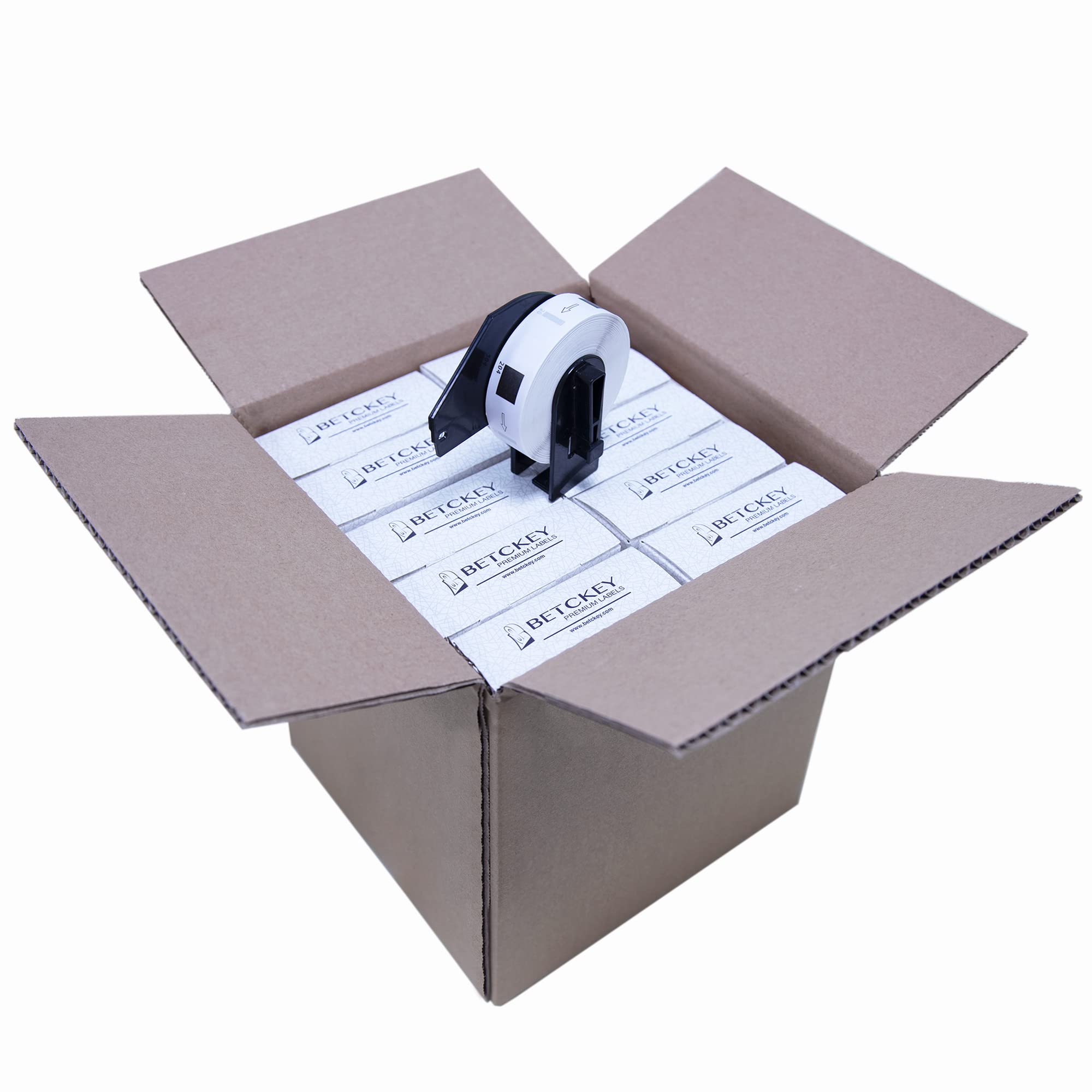 BETCKEY - 20 Rolls DK-11204 Labels, 17mm x 54mm, 8000 Multi Purpose Labels Compatible with Brother QL Label Printers โ image 1