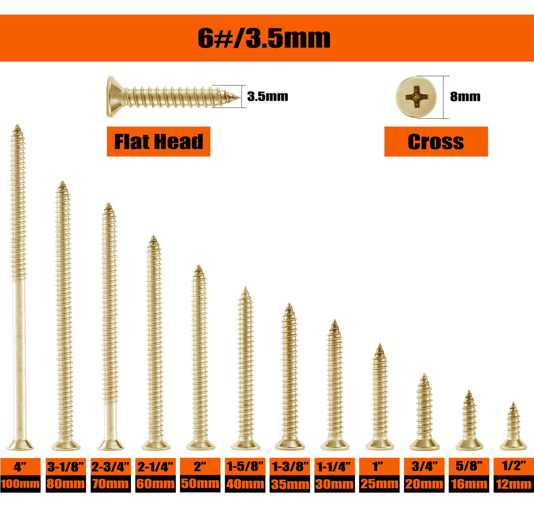 Suneke 200PCS M3.5 X 40mm High Hardness Drywall Screws, Zinc, Fine Thread, Phillips Drive, Bugle Head - Image 3