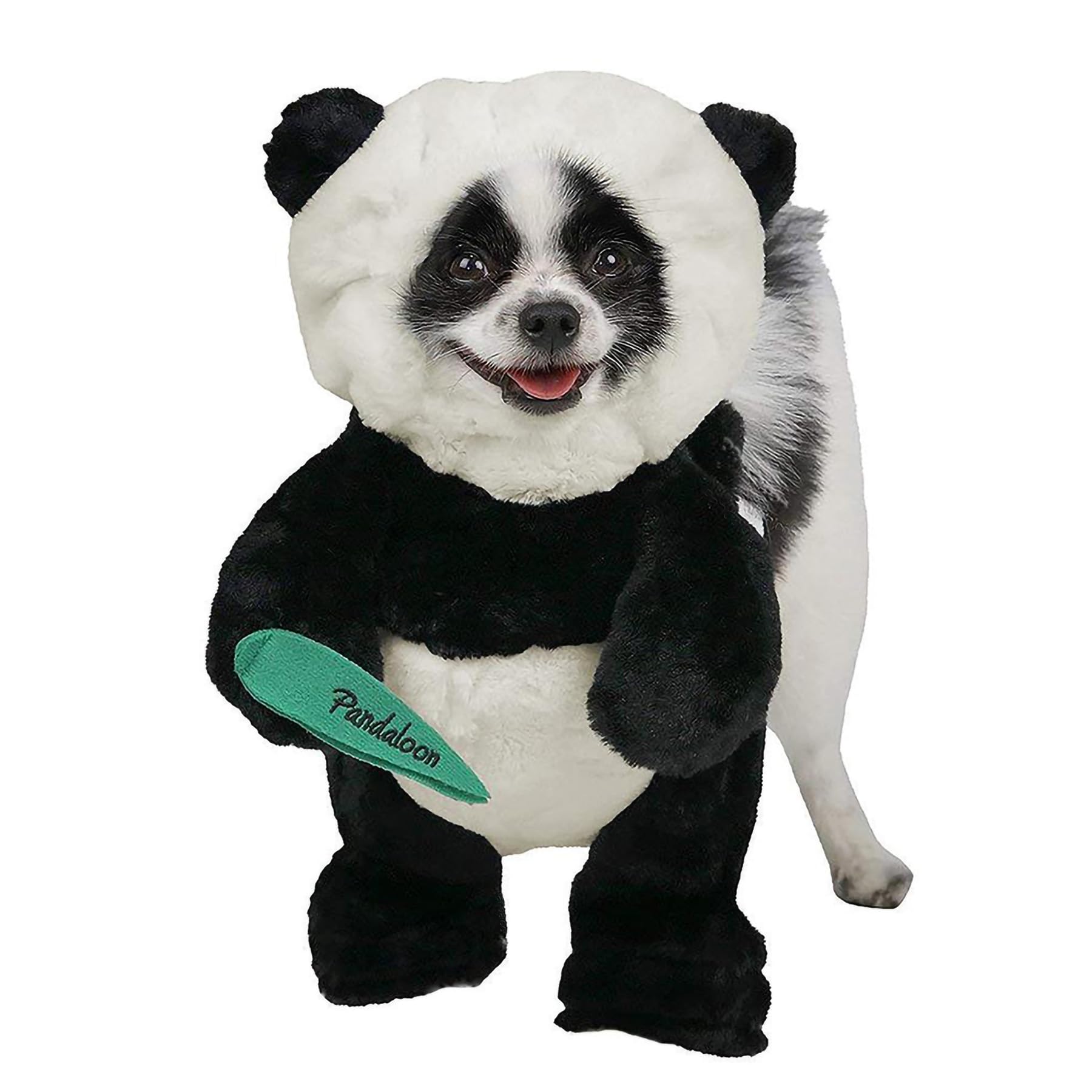 Pandaloon Dog Halloween Costume - As Seen on Shark Tank - Patented - Funny Costume with Arms for Small and Medium Dogs and Cats (Panda, Size 0(11-12