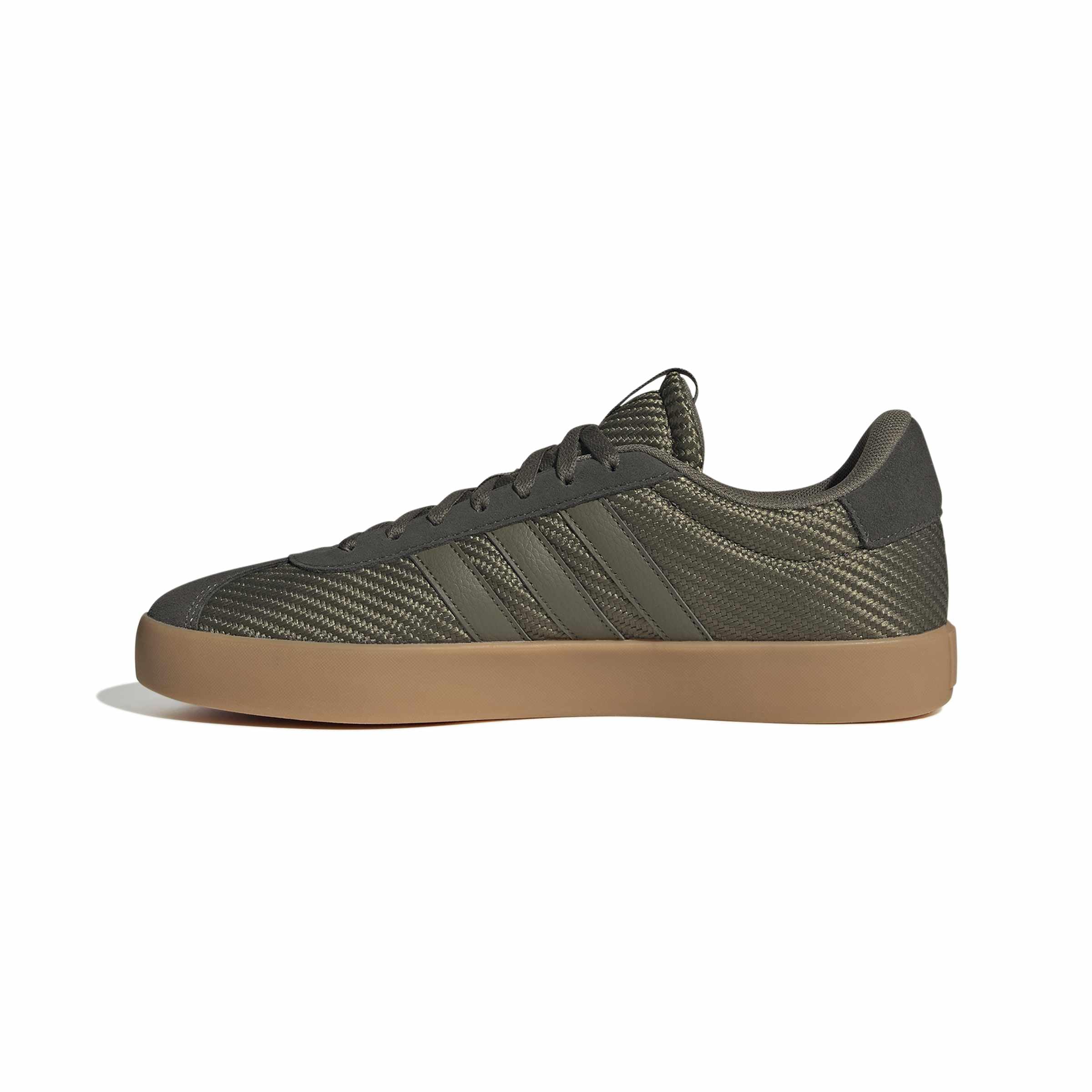 adidas Herren Vl Court 3.0 Shoes, Olive strata/Olive strata/Shadow Olive, 42 EU