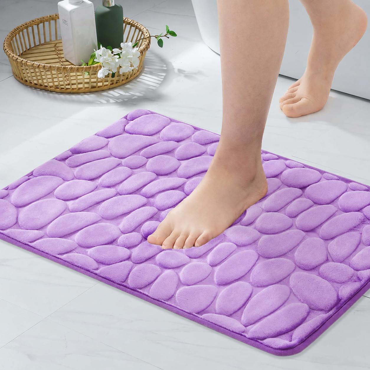 HomeCloud Memory Foam Bath Mat - Absorbent & Non-Slip -12 HomeCloud Memory Foam Bath Mat - Absorbent & Non-Slip -12