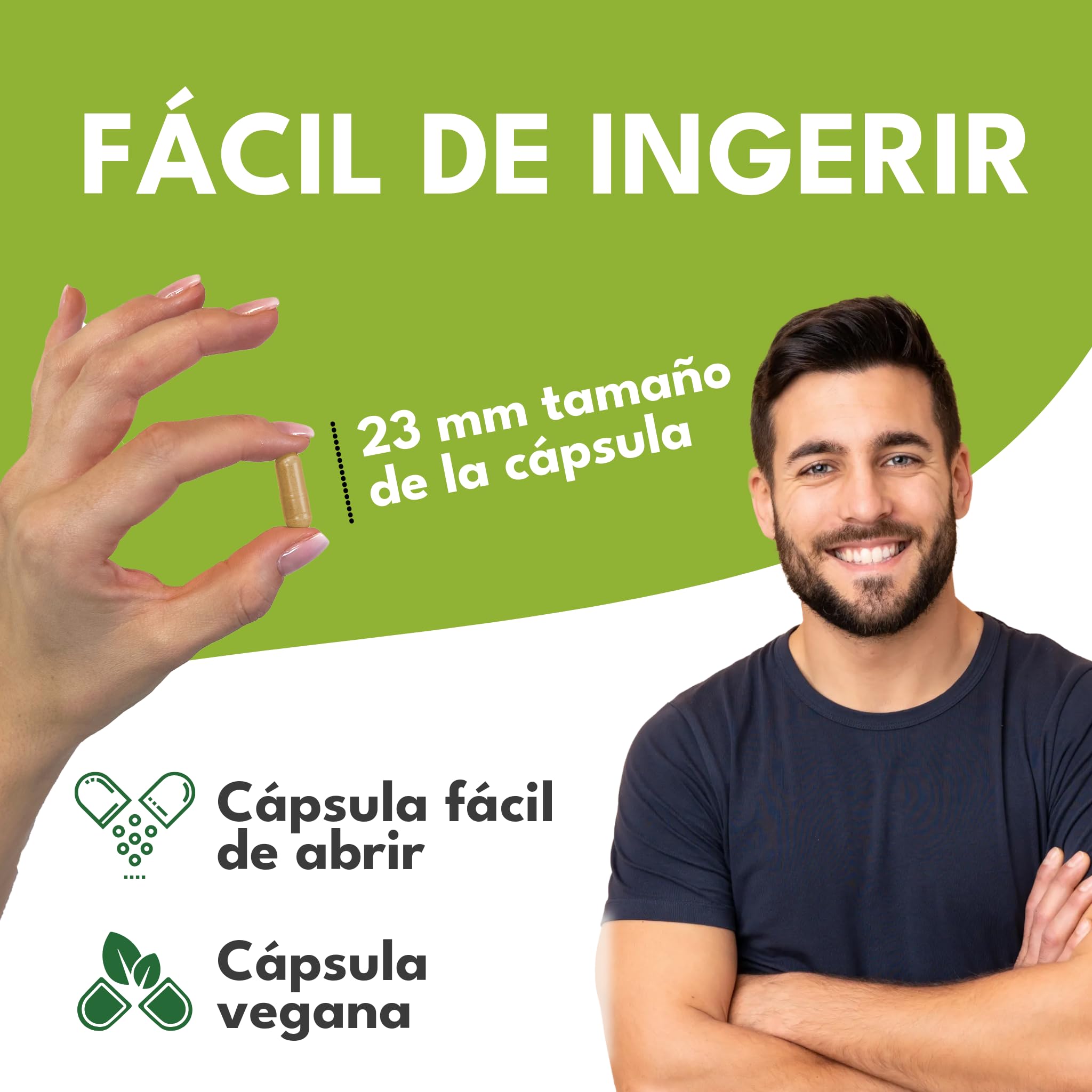 Green Naturals Complejo 7 Hongos Medicinales alta dosis – 1 050 mg/dosis (150 mg de Reishi, Cordyceps, Shiitake, Maitake, Hericium, Agaricus, Chaga) – vegano, sin aditivos – 180 cápsulas