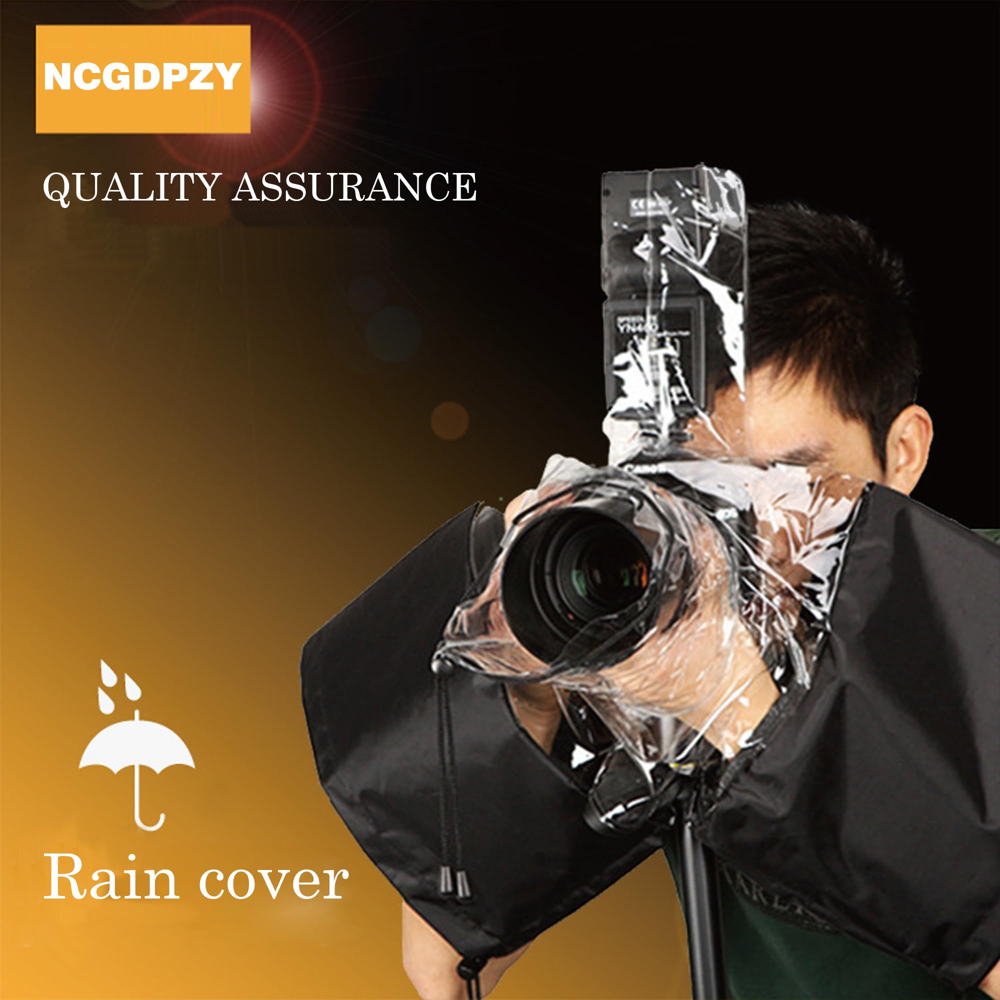 Cubierta impermeable profesional para cámaras Canon, Nikon, Sony, Fuji y más cámaras con lente, accesorios de cámara para fotografía, equipo de lluvia