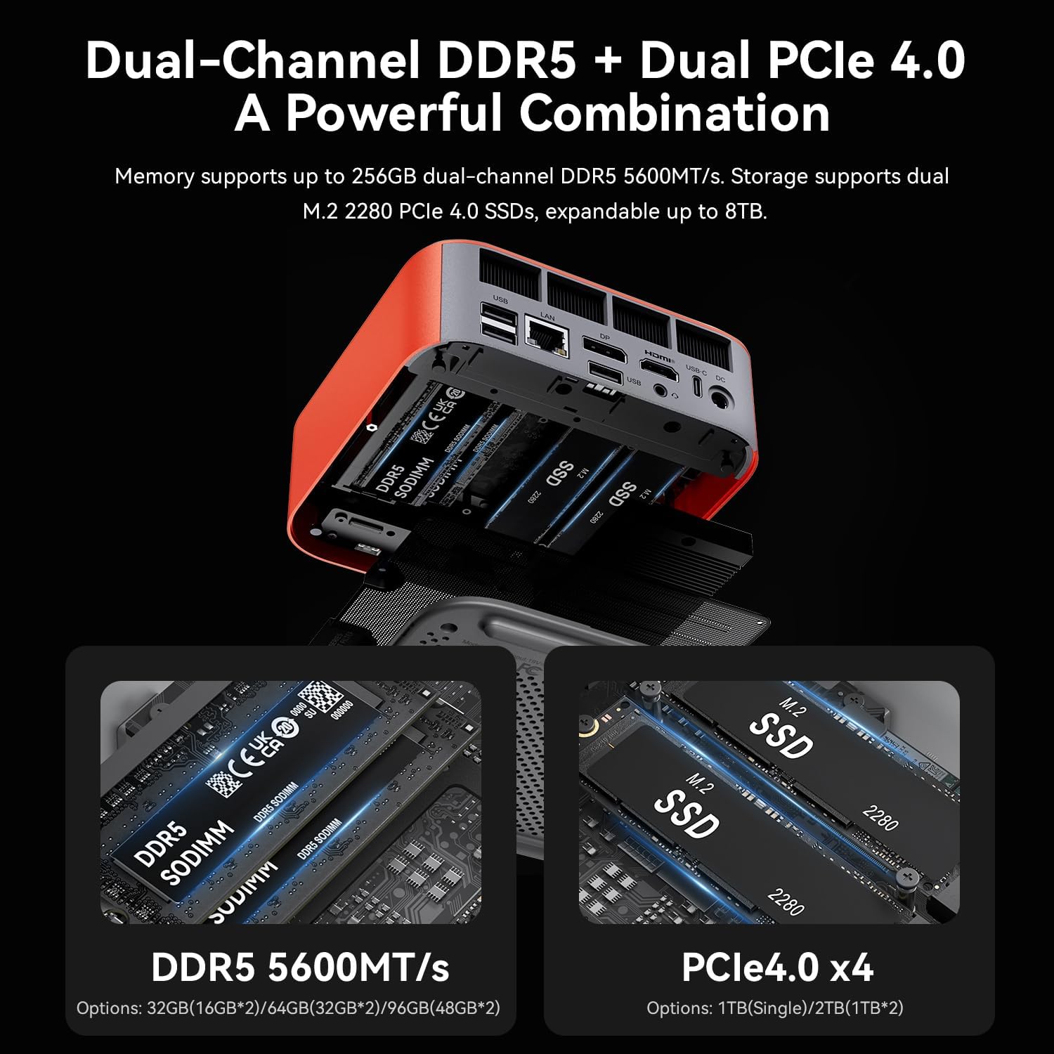 Beelink SER10 MAX OpenClaw Mini PC, Ryzen AI 9 HX470 (12C/24T, up to 5.2 GHz), 64G DDR5 1TB M.2 SSD Mini Desktop Computer, WIFI6/BT5.2/10G LAN, HDMI+DP+USB4 Triple Display, Single-System Mini Computer
