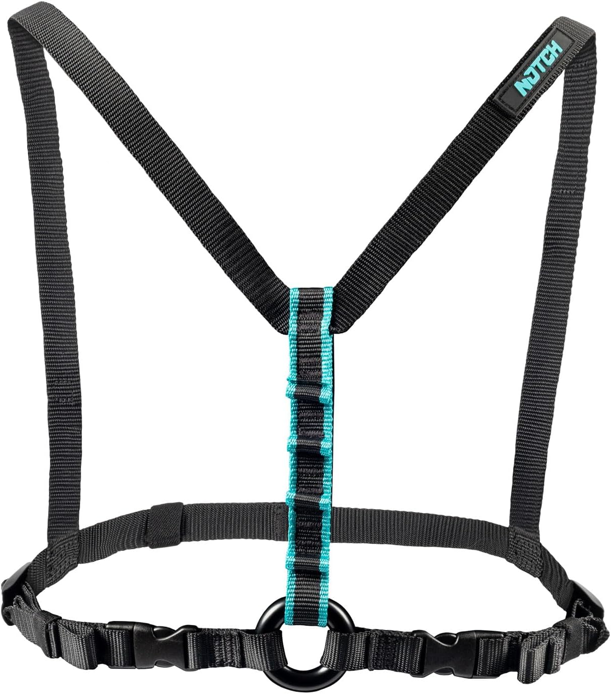 Notch Chester SRS Chest Harness Purpose Built for SRT Climbing, made from Lightweight and Durable Nylon Webbing, Multiple Attachment Points, Fits Chest Size 29"- 50" (99443)