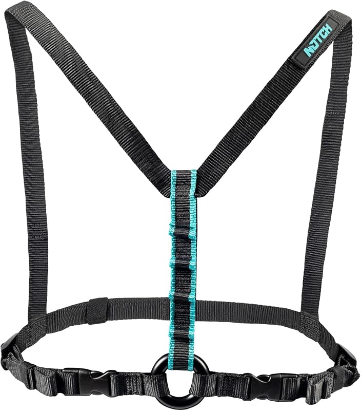 Notch Chester SRS Chest Harness Purpose Built for SRT Climbing (99443) | Made from Lightweight and Durable Nylon Webbing, Multiple Attachment Points, Fits Chest Size 29"- 50"