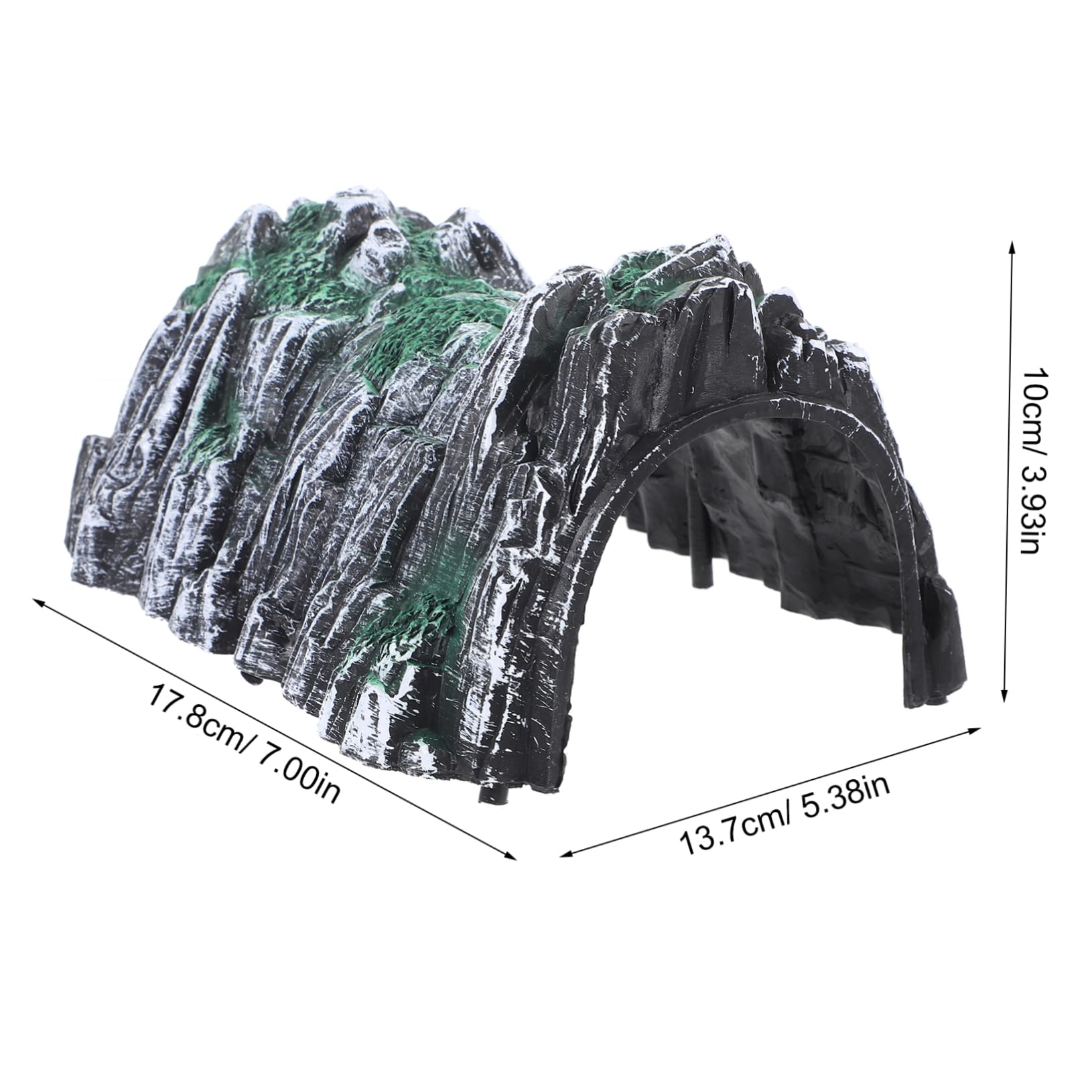 Milisten 2sets DIY Train Tunnel Model Accessory for Creative Railway Scene Building and Realistic Cave Design for Imagination and Playtime Fun 4pcs*2