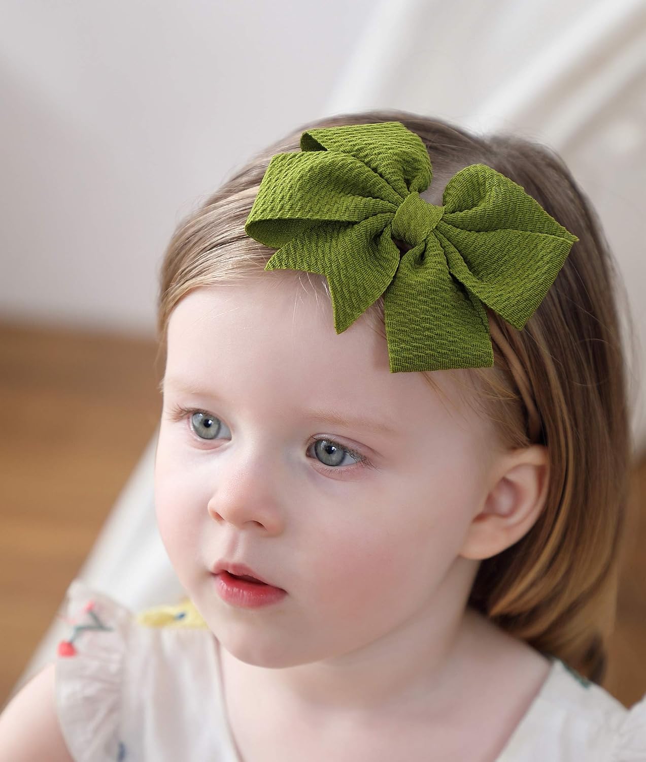 Baby Girl Bows Totim Headbands Soft Nylon Headwraps for Newborn Infant Toddlers (Fish Bow 21)