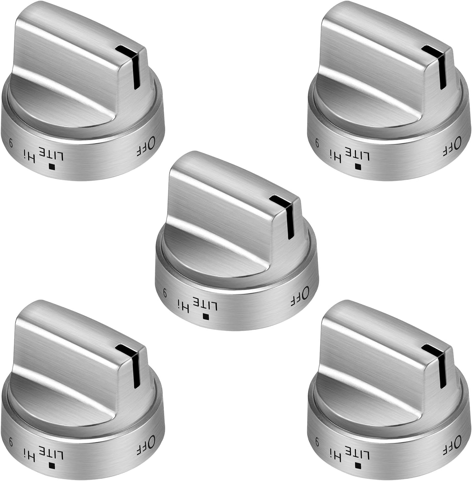 AMI PARTS WB03X24818 Knob Fit for GE Stove Knobs Replacements (5 Pack),Replace PS11729081 AP5989029 GE Profile Range Oven for JGB645EEK1ES JGB660EEJ1ES JGB700EEJ1ES, (Not Universal)