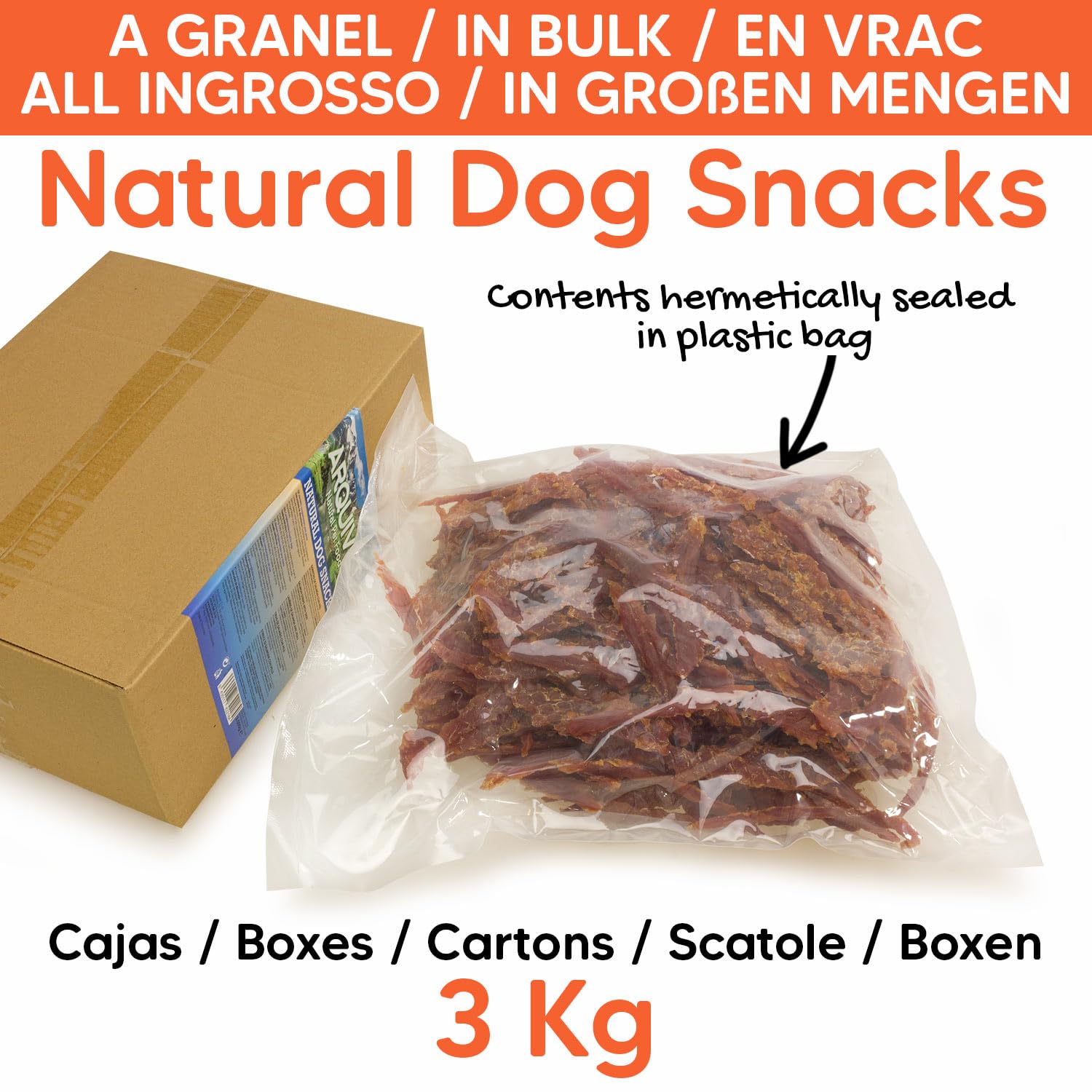 Filetto d'anatra (Sfuso - 3 Kg) - Snack naturali per cani