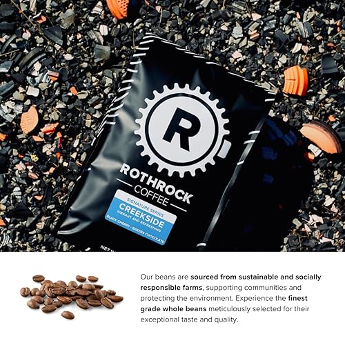 Miniatura 4 de Creekside Blend Granos de café de tostado medio, café especial, bolsa de 11.99 oz - Rothrock Coffee