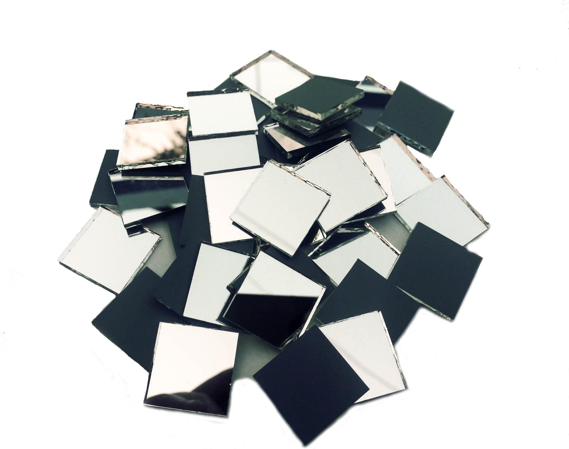 3/4" Square Mirror Mosaic Tile - 100pcs