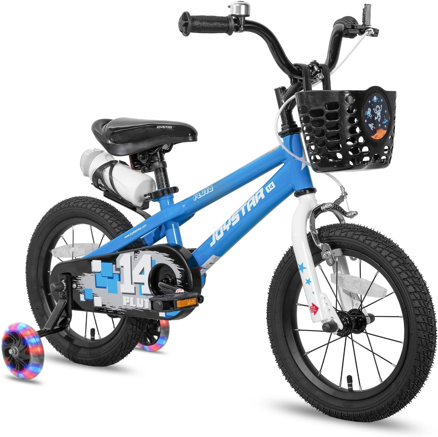 JOYSTAR Pluto 12 14 16 18 20 Inch Kids Bike with Light Up Training Wheels, Kids' Bicycle for Boys Girls Age 3-12 Years, Children Bikes, Multiple Colors