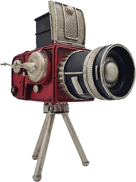 Vintage Tripod Camera Model Pen Holder Decor Cinema Photography