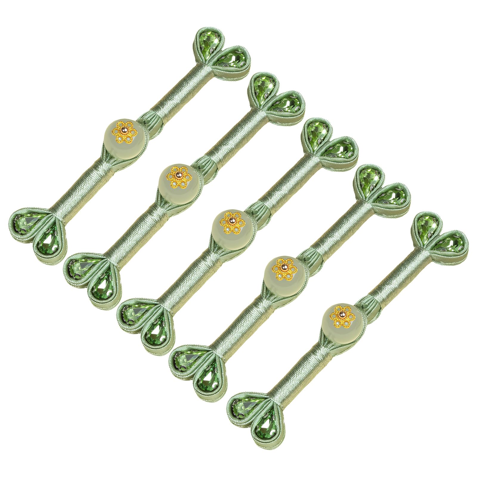 Zxfdsfdbnm Dd 5Pcs Cheongsam Knot Button Decorative Chinese Knot Button Sewing Closure Fasteners For Dress Cloaks Coat Decoration Sateen Tailcoat Tie Clip