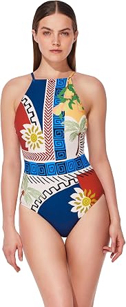 Gottex Positano One Piece- High Neck Silhouette, Transformable Straps, Removable Soft Cups, Front & Back Lining
