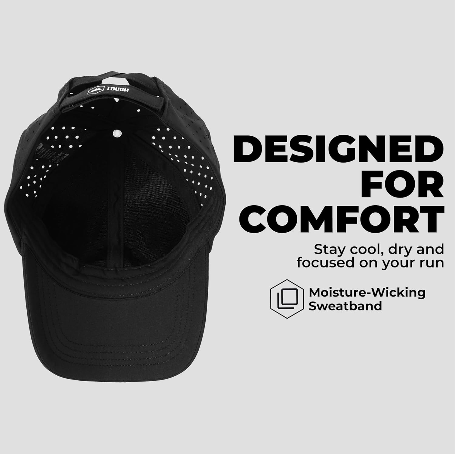 Tough Headwear Ponytail Cap - Womens Baseball Caps - High Ponytail Hats for Women - Women's Hat for Running or Hiking - Image 5