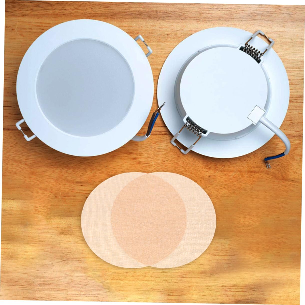 Zerodeko 2pcs Ceiling Lamp Shade Diffuser Soft Fabric Light Cover for Boys and Girls Room Eye Protection High Temperature Resistant Round Light Diffuser for Nursery Decoration