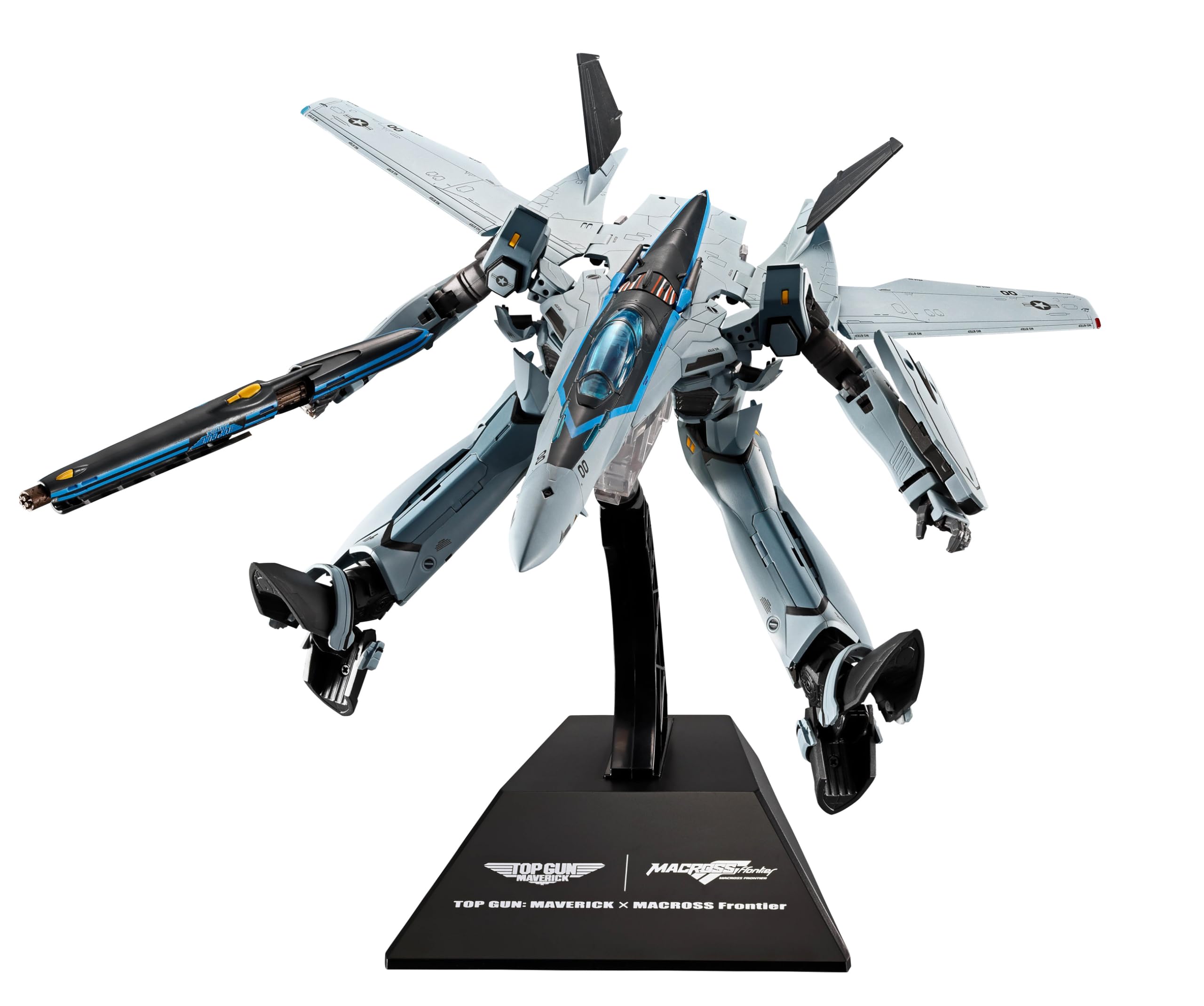 TAMASHII NATIONS DX超合金 マクロスF VF-25 メサイアバルキリー トップガン マーヴェリックVer. 約250mm ABS&ダイキャスト&PVC製 塗装済み可動フィギュア