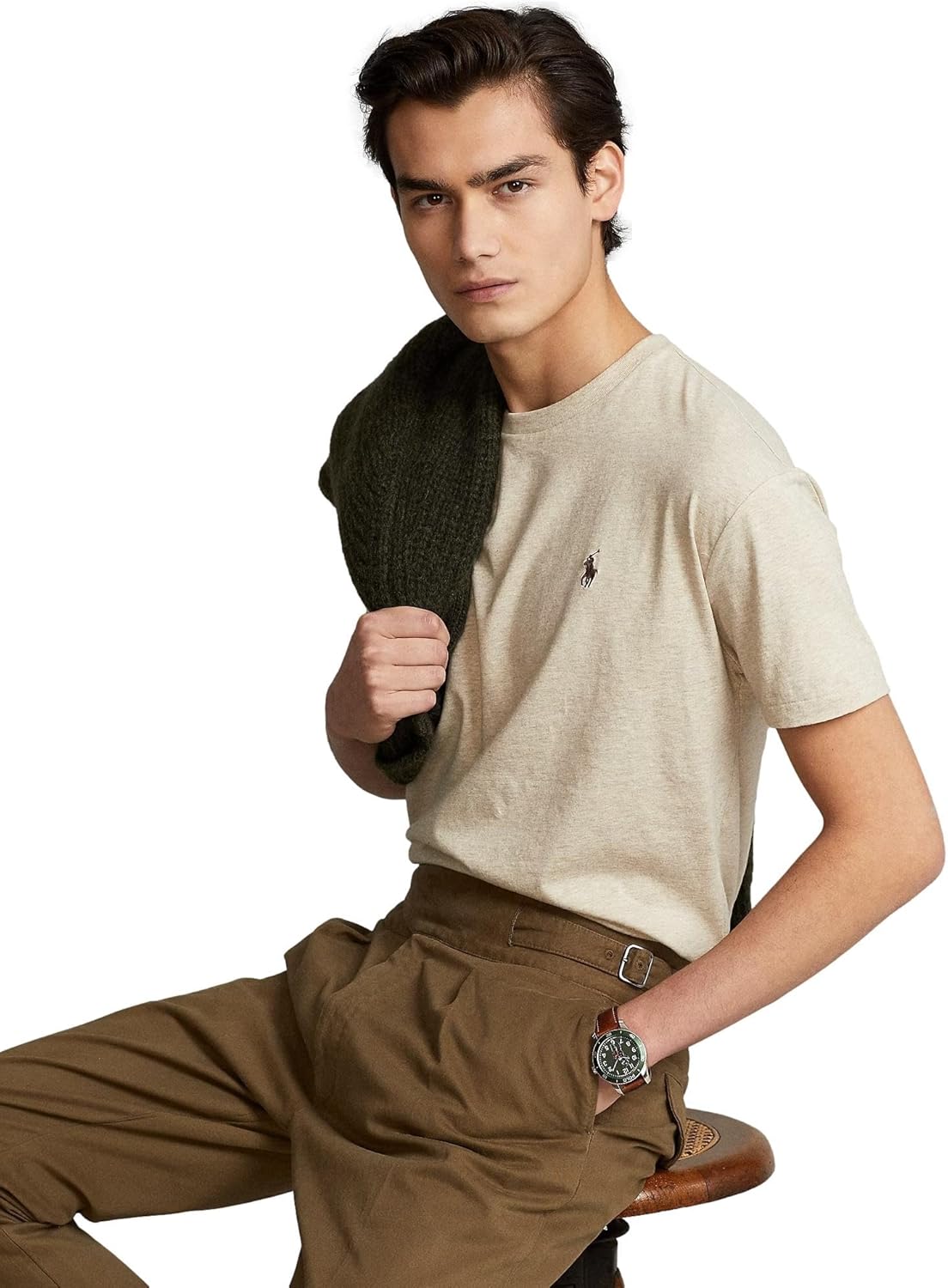 POLO RALPH LAUREN Men's Jersey Cotton Crew Neck T-Shirt - Image 2