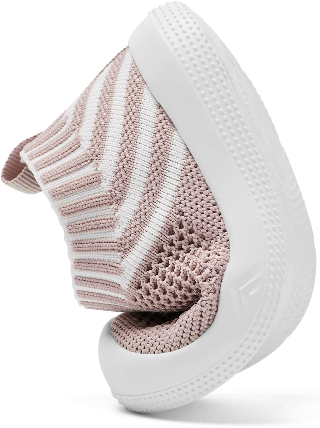 Engtoy Baby shoes Boys Girls Breathable Walking Sock Infant Shoes Baby First Walking Shoes Non-Skid Slipper Shoes With Soft Rubber Sole Toddle Sneaker, Pink Twill, 12-15 Months Infant - Image 4