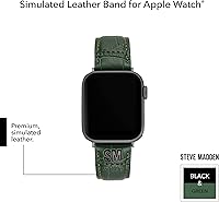 Vista 22 de Steve Madden Correa de moda de grano de cocodrilo para Apple Watch Azul