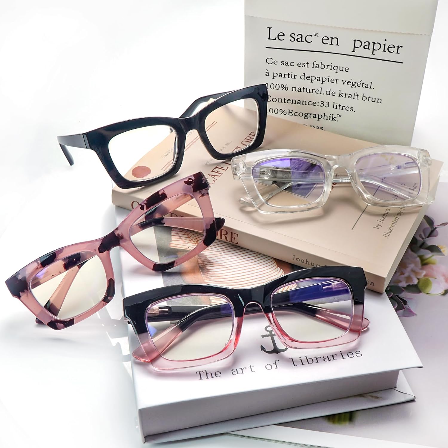 SIGVAN Progressive Multifocus Reading Glasses for Women Men Blue Light Blocking Spring Hinge Computer Multifocal Readers - Image 7