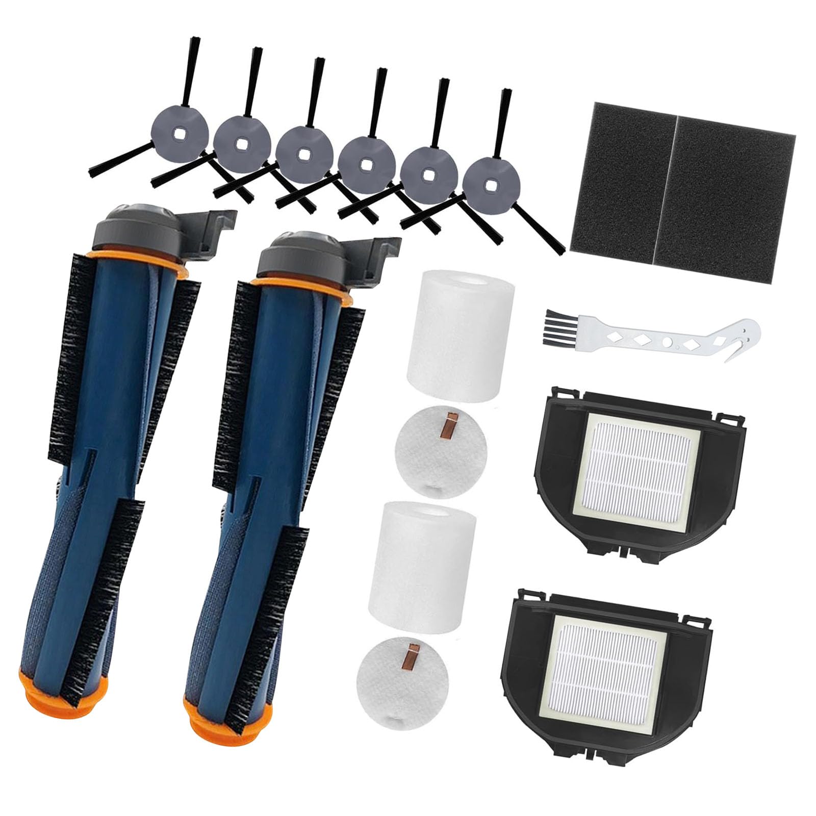 Msioytog Maintenance Pack of 15 Pieces Tailored for RV2310 Robot Vacuums with Roller Brushes and