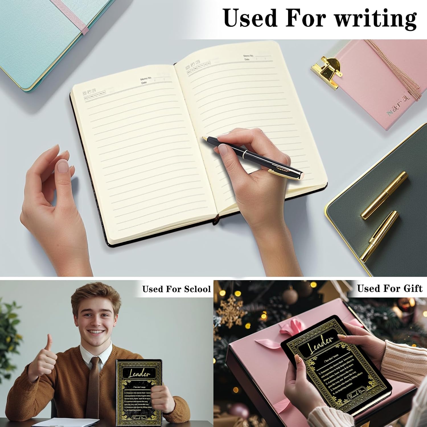 Leader Gift Leader Definition Lined Journal Notebook Mentor Gift Boss Gift Leader Appreciation Gift Leadership A5 Notebook Journal Boss Appreciation Gift,1 Pack (Black),(Leader-Black) - Image 7