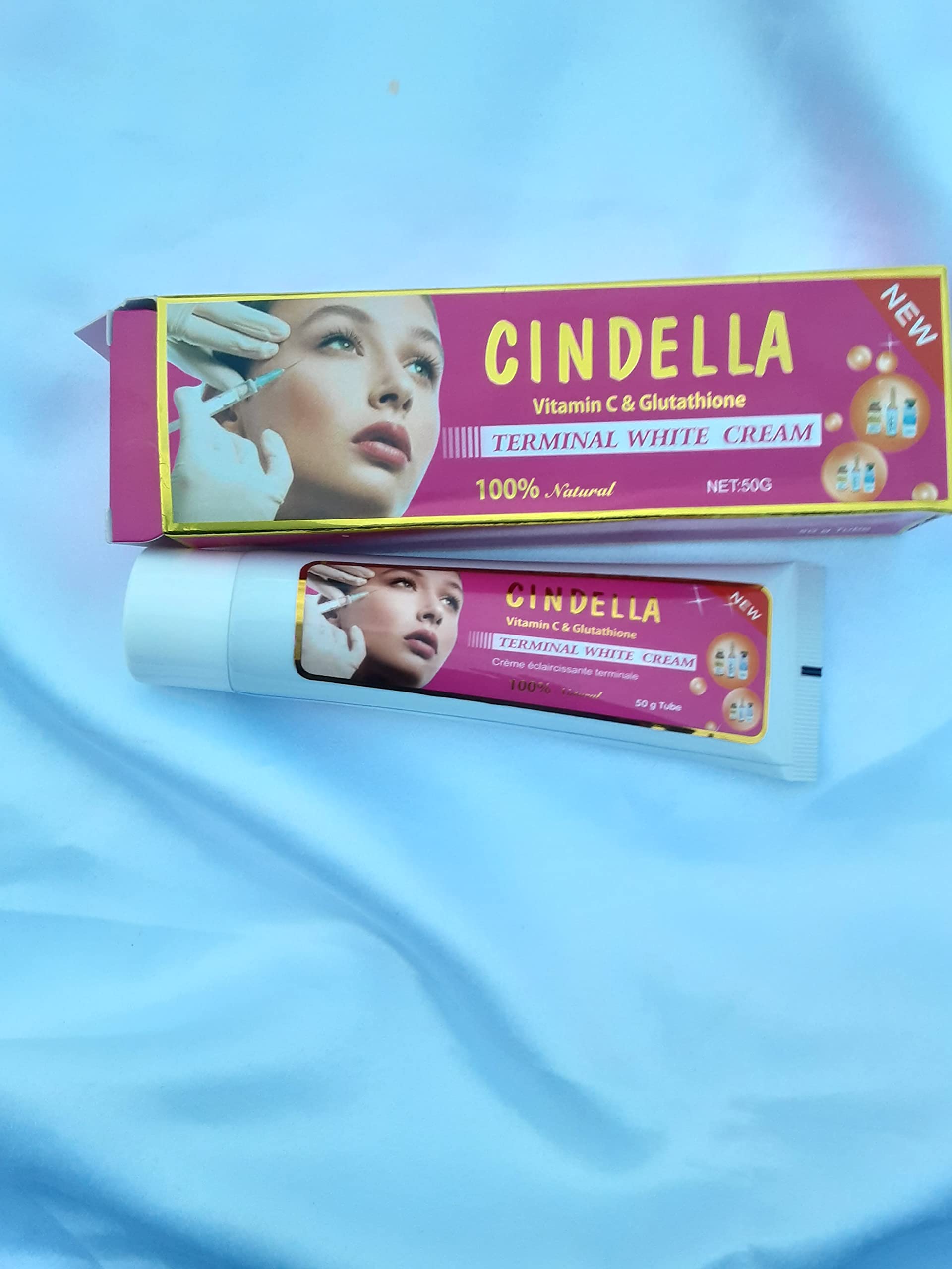 Cindella Cream with Vitamin C and L-GLUTATHIONE 50 g, 100% Natural :  Amazon.com.be: Beauty