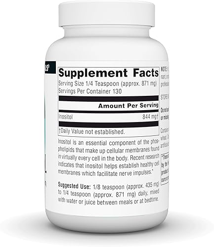 Vista 6 de Source Naturals Pure Inositol, Suplemento dietético - 8 oz POLVO