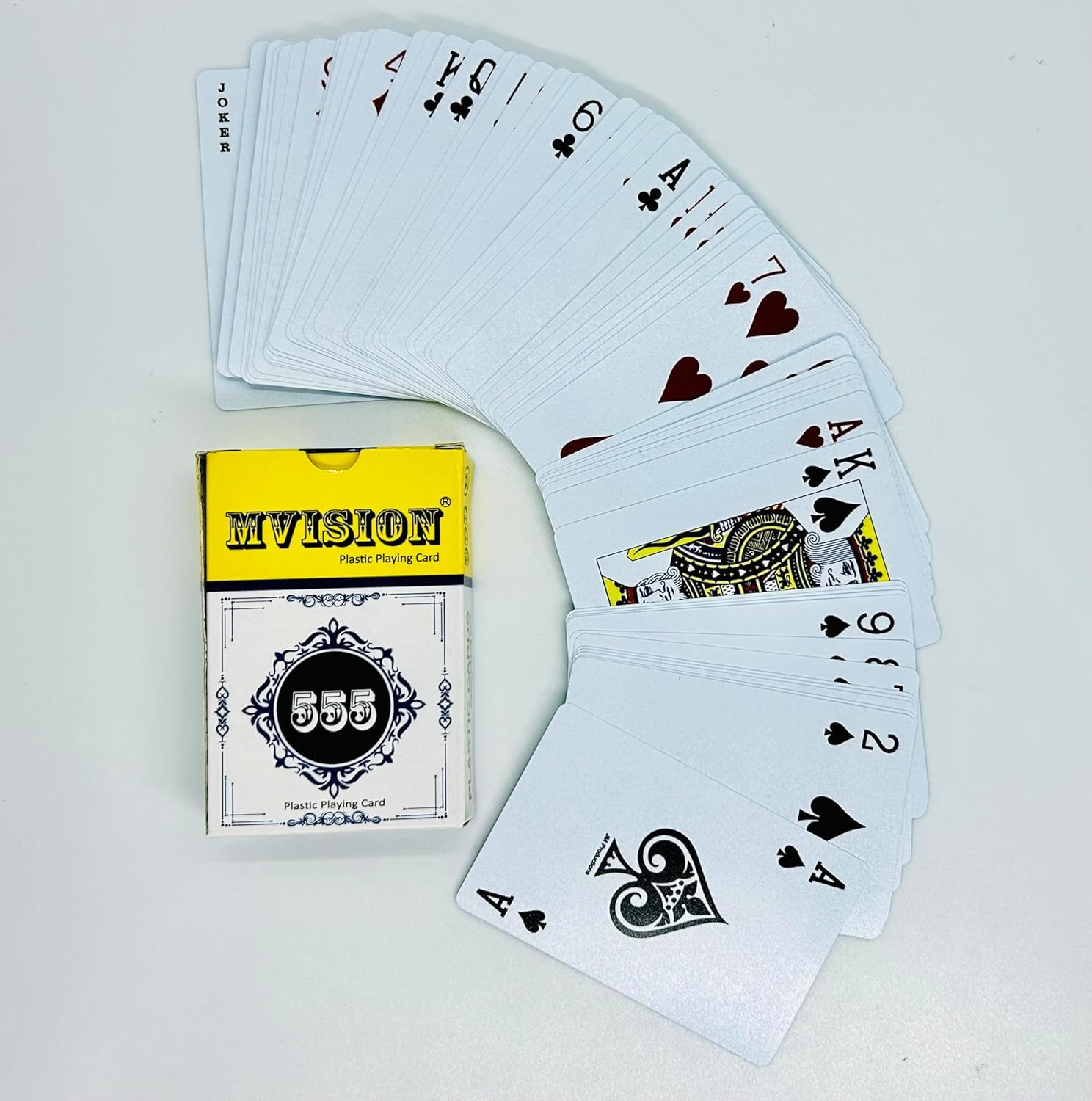 555 MVISION Plastic Mark Card Deck (Black) / 555 Marked Playing Card (Plastic)