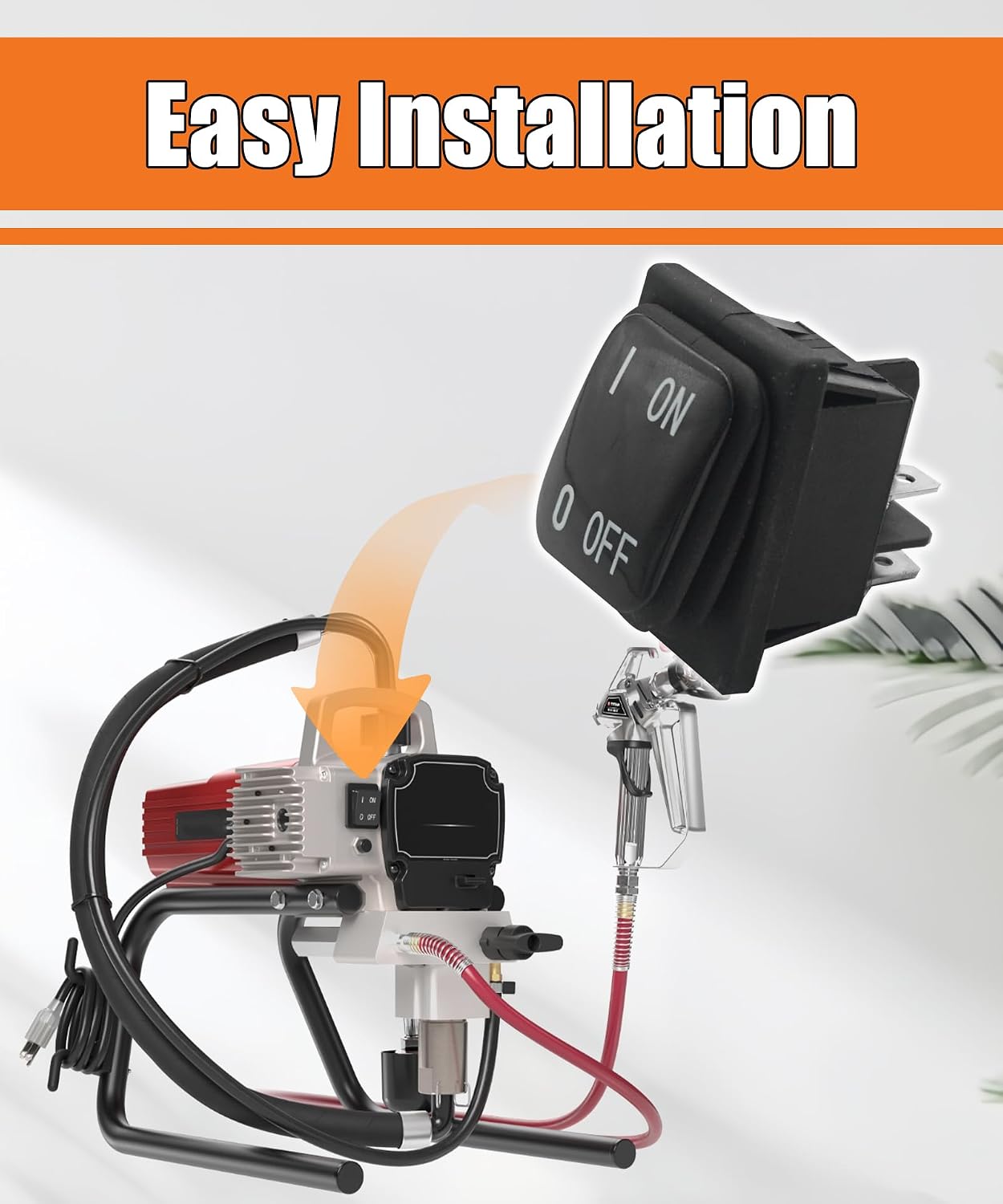 2PCS 704-380 Rocker Switch Replacement | Compatible with Titan 440 Electric Airless Paint Sprayer, Replace 704380