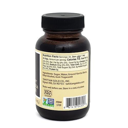 Miniatura 2 de Tahitian Gold Mezcla de 3 frijoles pasta de vainilla entera  Pasta de vainilla robusta, dulce y cremosa para hornear, postres y bebidas  Mezcla de