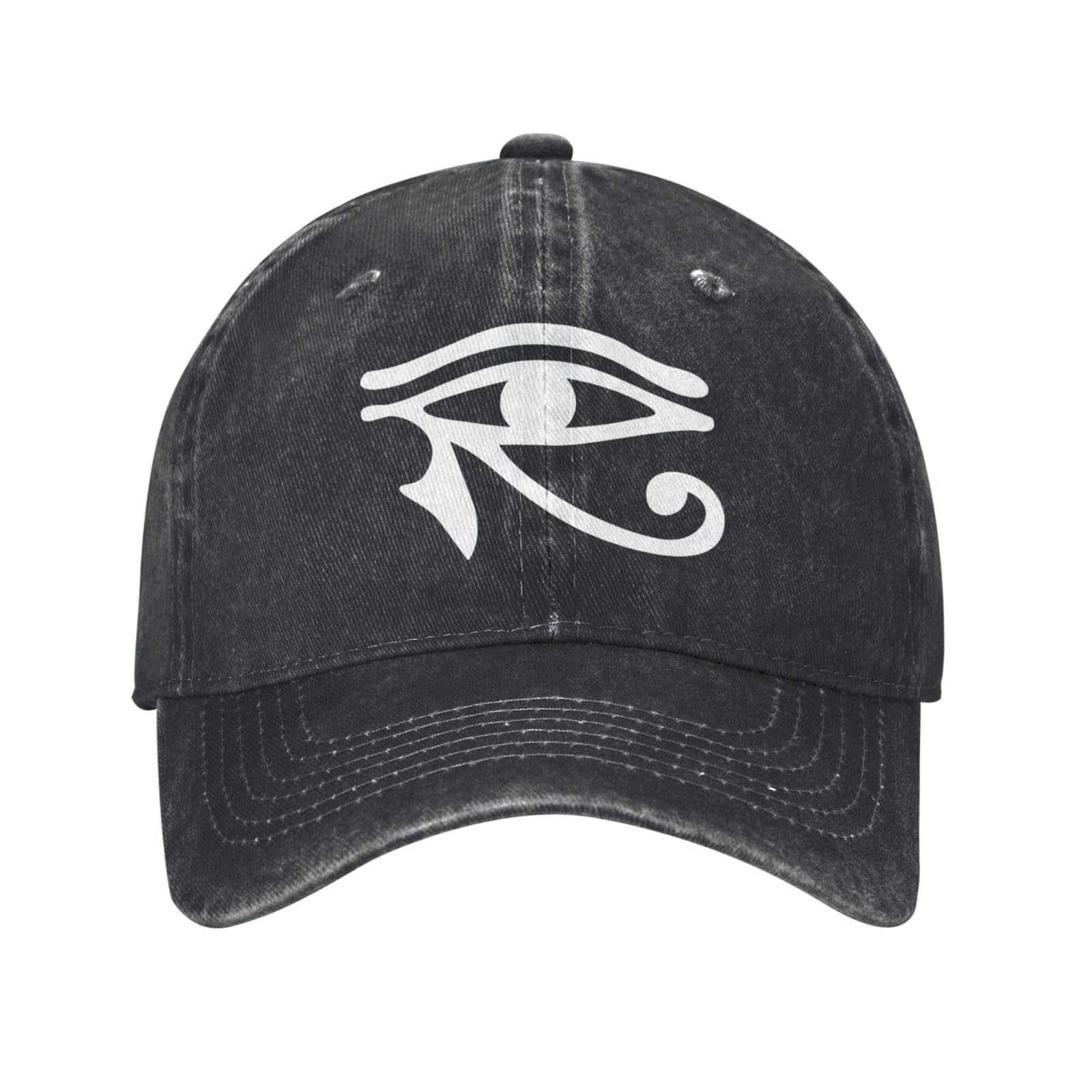 Geteruichi Baseball Cap Egyptian-Symbol-Eye-of-Horus Cotton Mens Hat Sports Caps Black