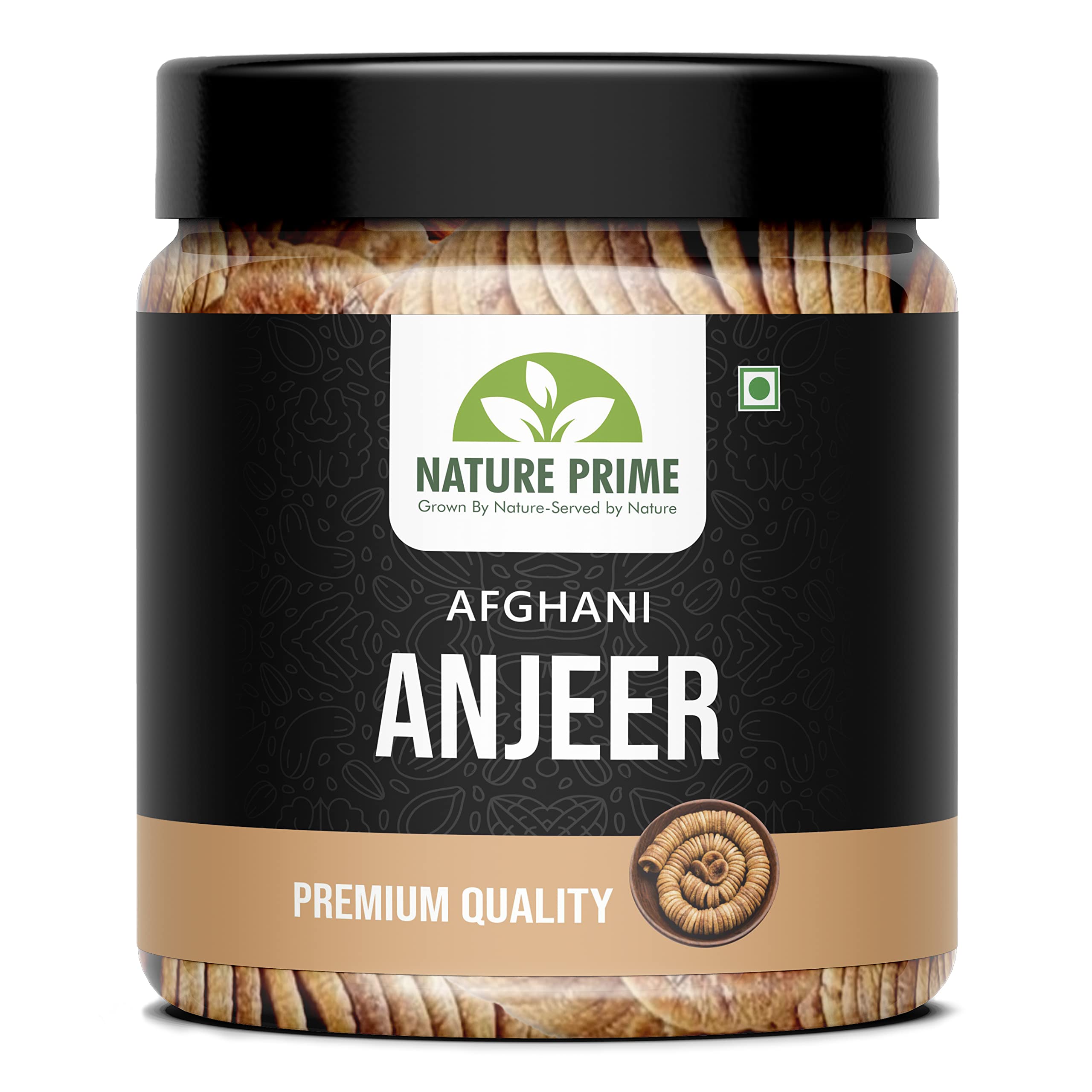 Nature Prime Afghani Anjeer 200g Pack | Figs | Rich Source of Fibre Calcium & Iron | Low in calories and Fat Free | Non-GMO Figs