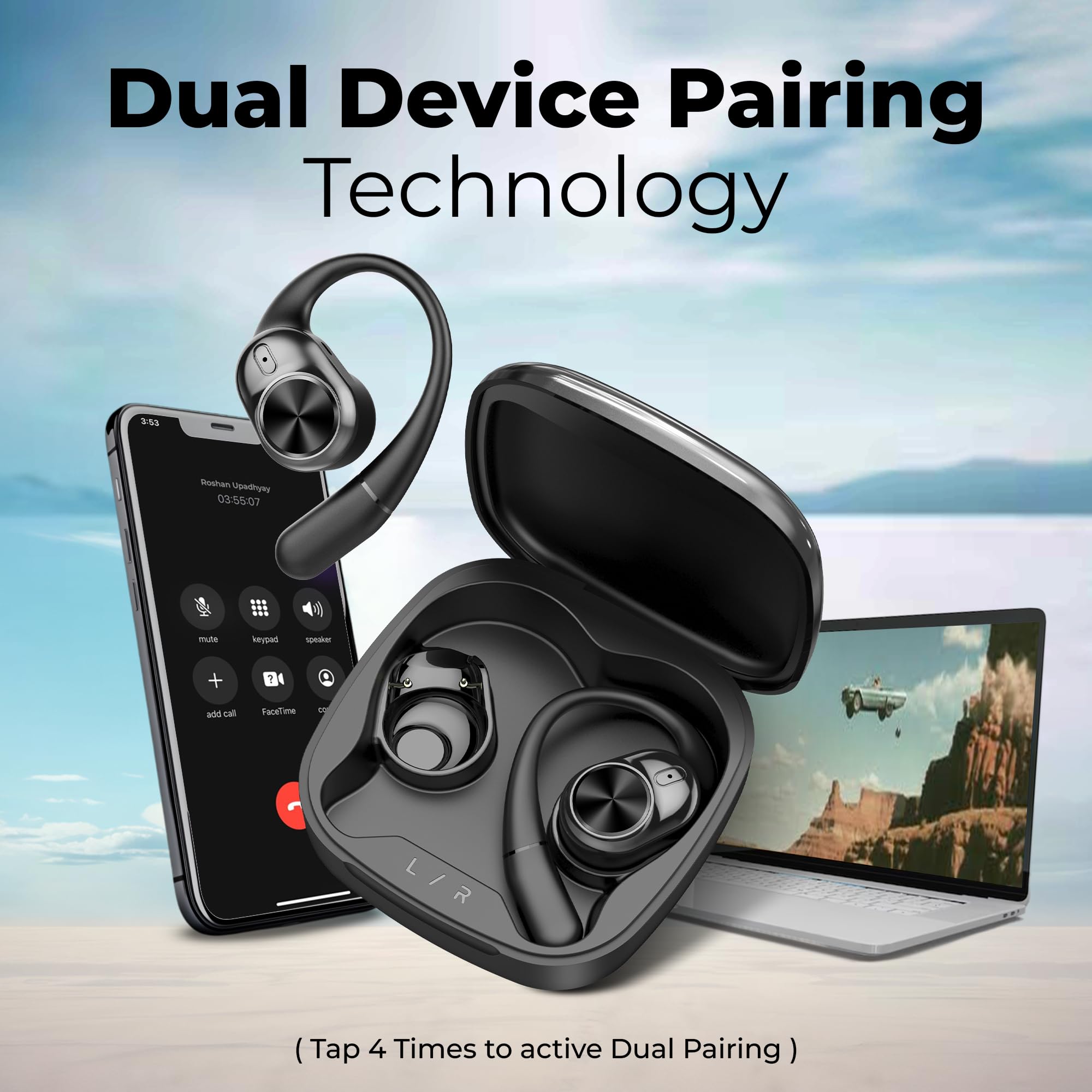 truke Buds Infinity: 70H Wireless Open Earbuds -4