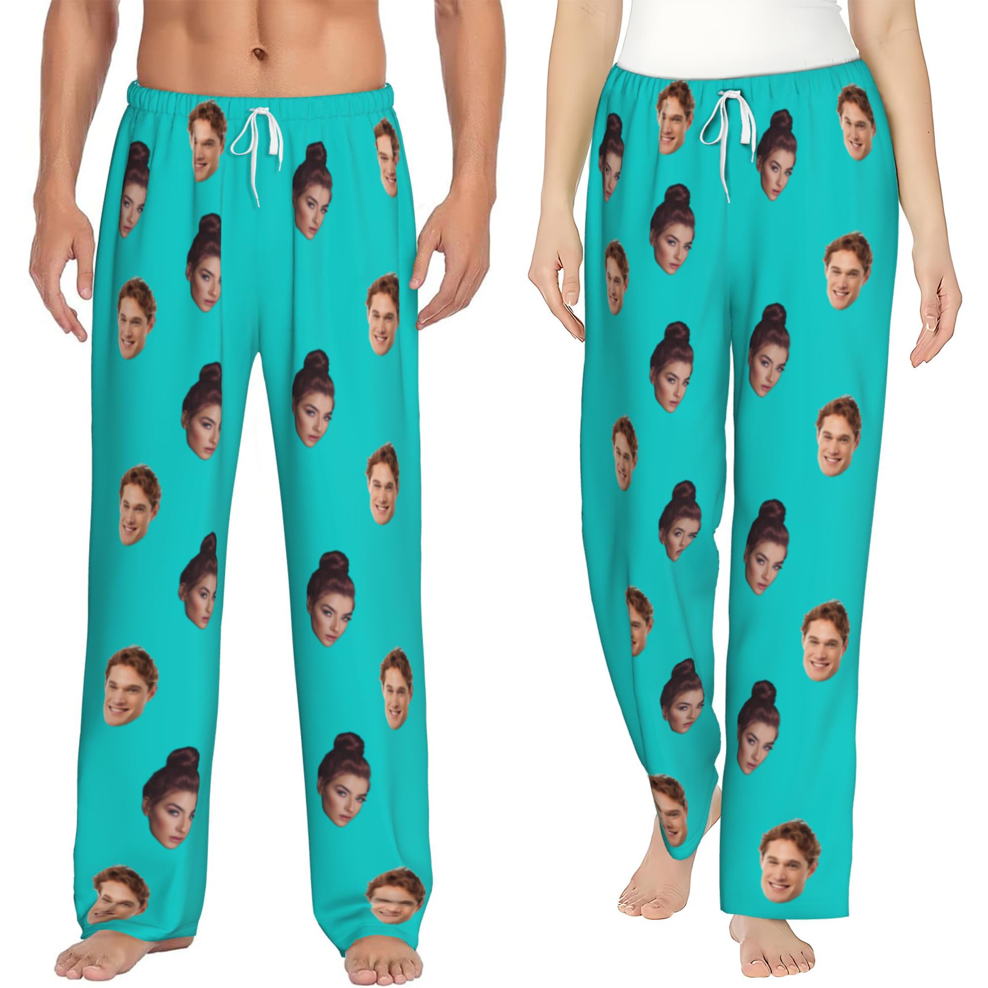 Pigiama Personalizzato Con Foto | Pantaloni Comodi Con Stampa | Regalo Divertente Per Famiglia E Amici - Foto 2