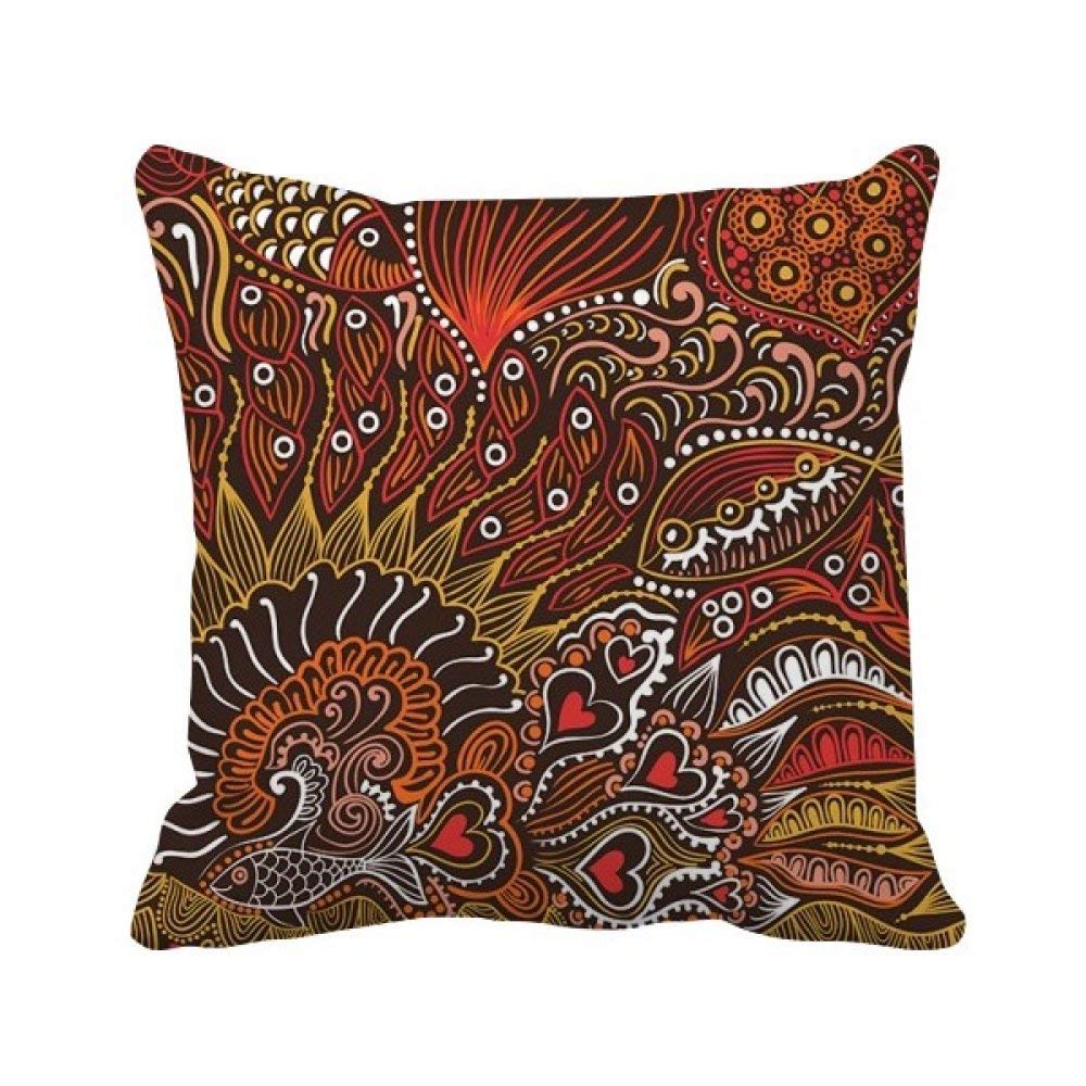 Housse de coussin poisson abstrait pour raviver salon terne