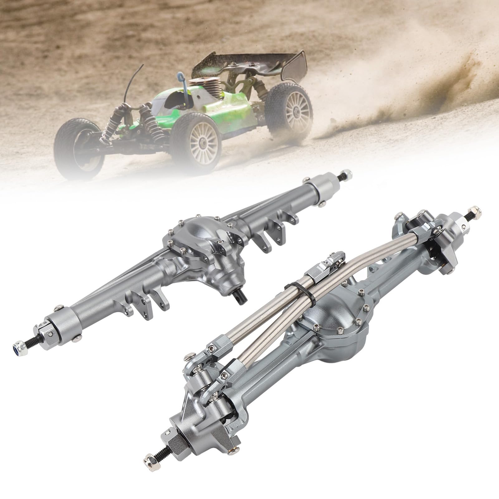 SUNGOOYUE Oś Części Zamienne ze Stopu Aluminium RC Car Currie RockJock Portal Set dla SCX10 II 1/10 Crawler