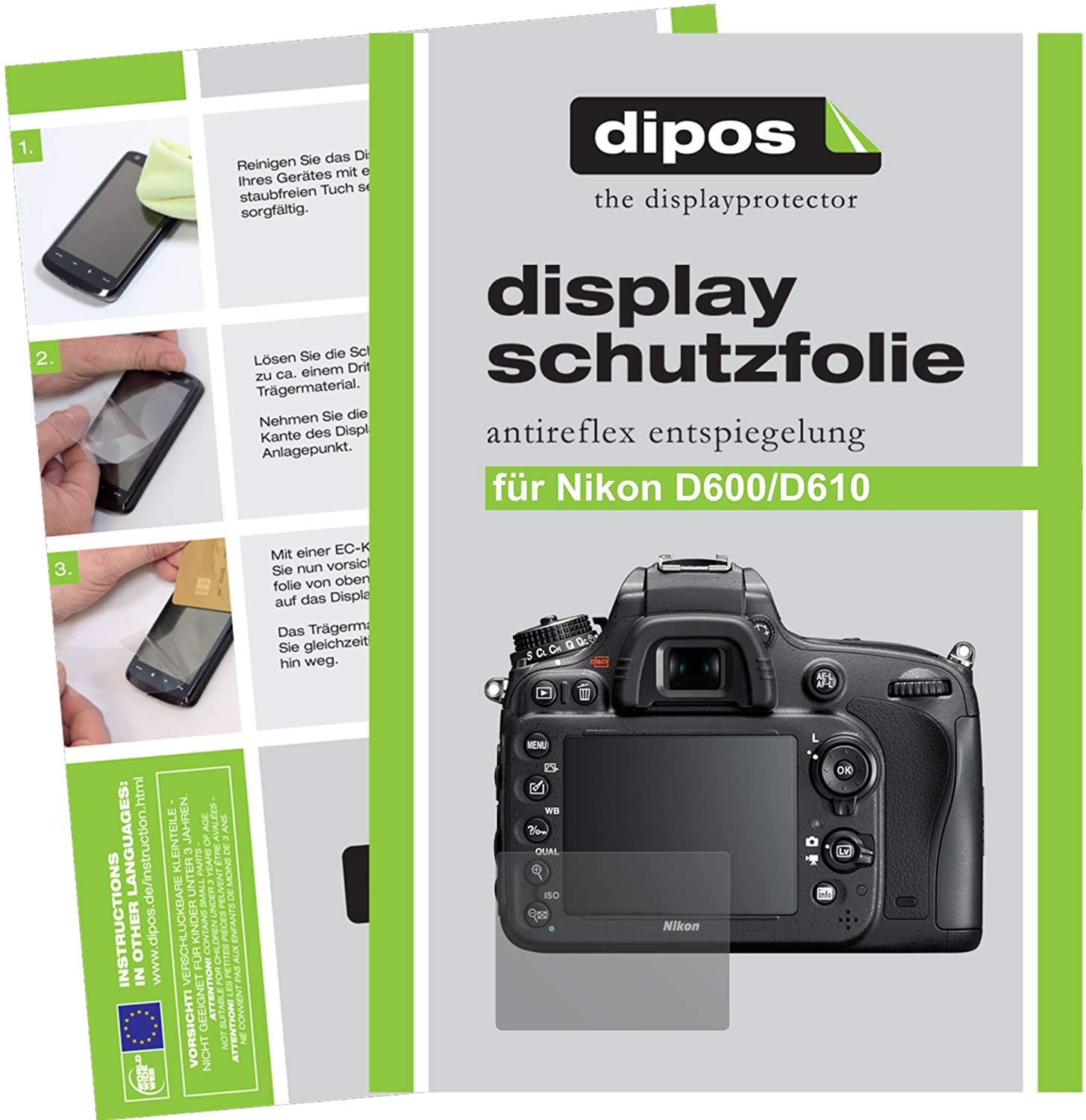 Dipos Pellicola Antiriflesso Per Hasselblad X1D II 50C – 6 Pezzi, Opaca E Anti-impronta, Made In Germany