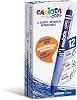 CARIOCA Oops Retractable Blue | Erasable Refillable Retractable Ballpoint Pens Set for School, University and Office with Built-in Rubber and Ergonomic Grip, Blue Pens, 12 Units