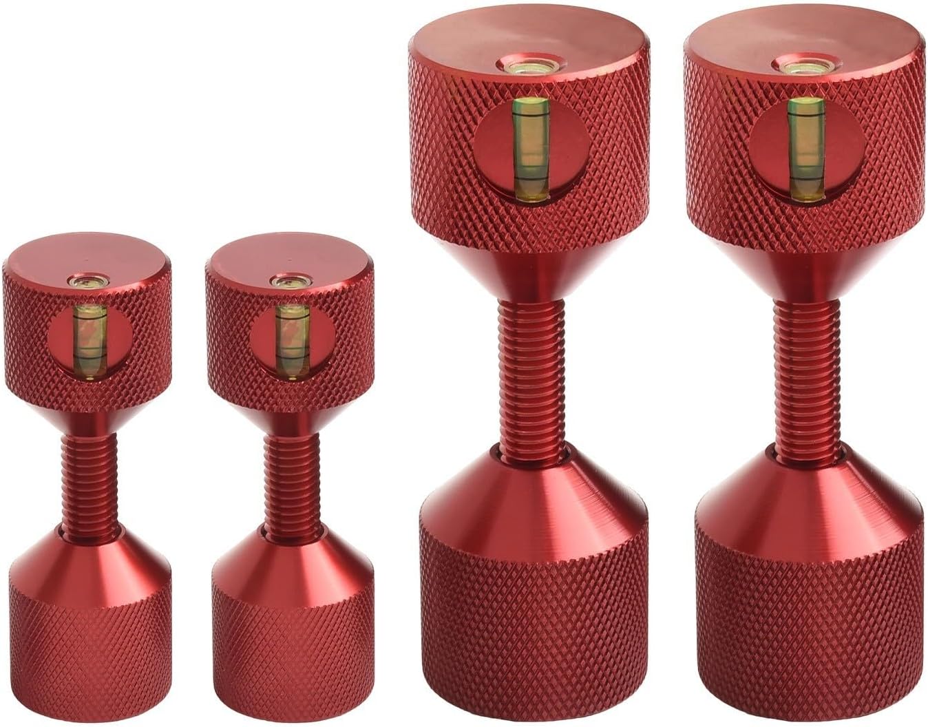 1-1/8 Inch Aluminum Flange Two-Hole Positioning Set For ASME 150LB Flanges,Hardened 6061 Alloy (red4pcs)